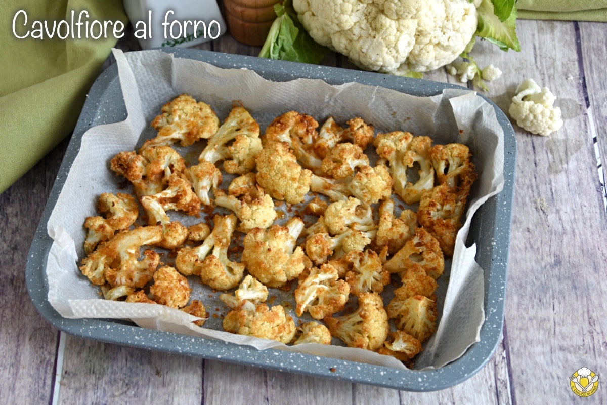 Ramilletes de coliflor al horno
