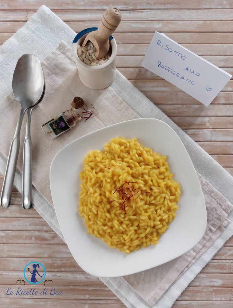 risotto a la crema de azafrán