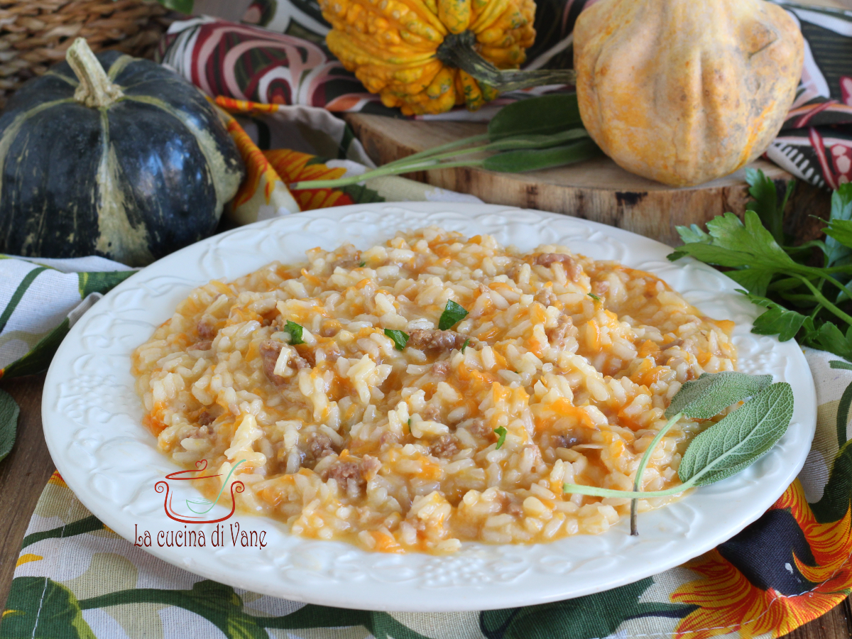 RISOTTO CALABAZA Y SALCHICHA