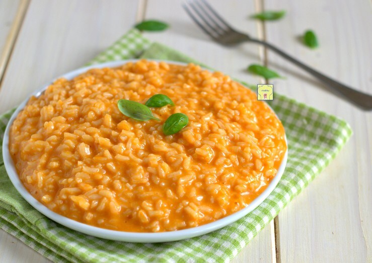 Risotto con concentrado de tomate