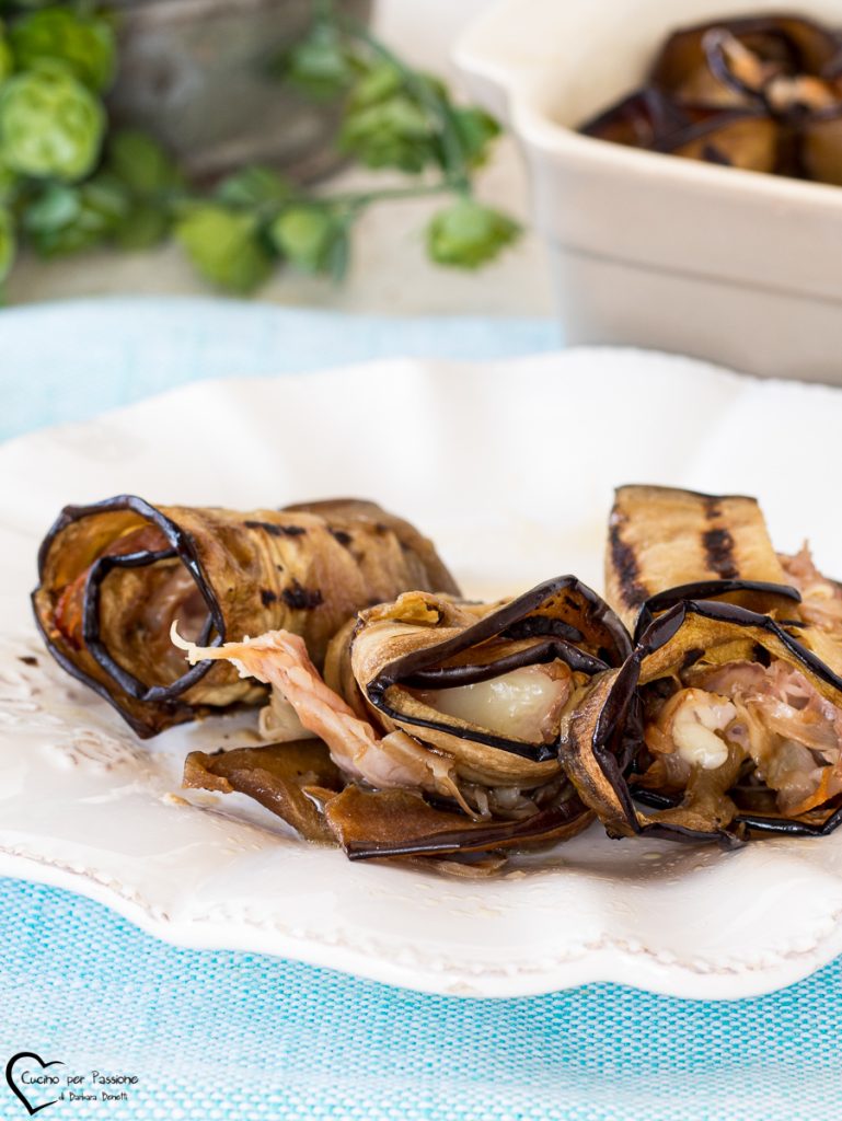 rollitos con berenjenas a la parrilla