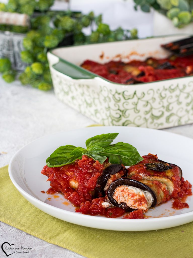 rollitos de berenjenas con ricotta