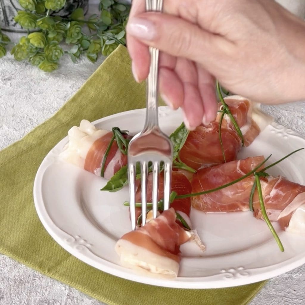 rollitos de jamón y melón