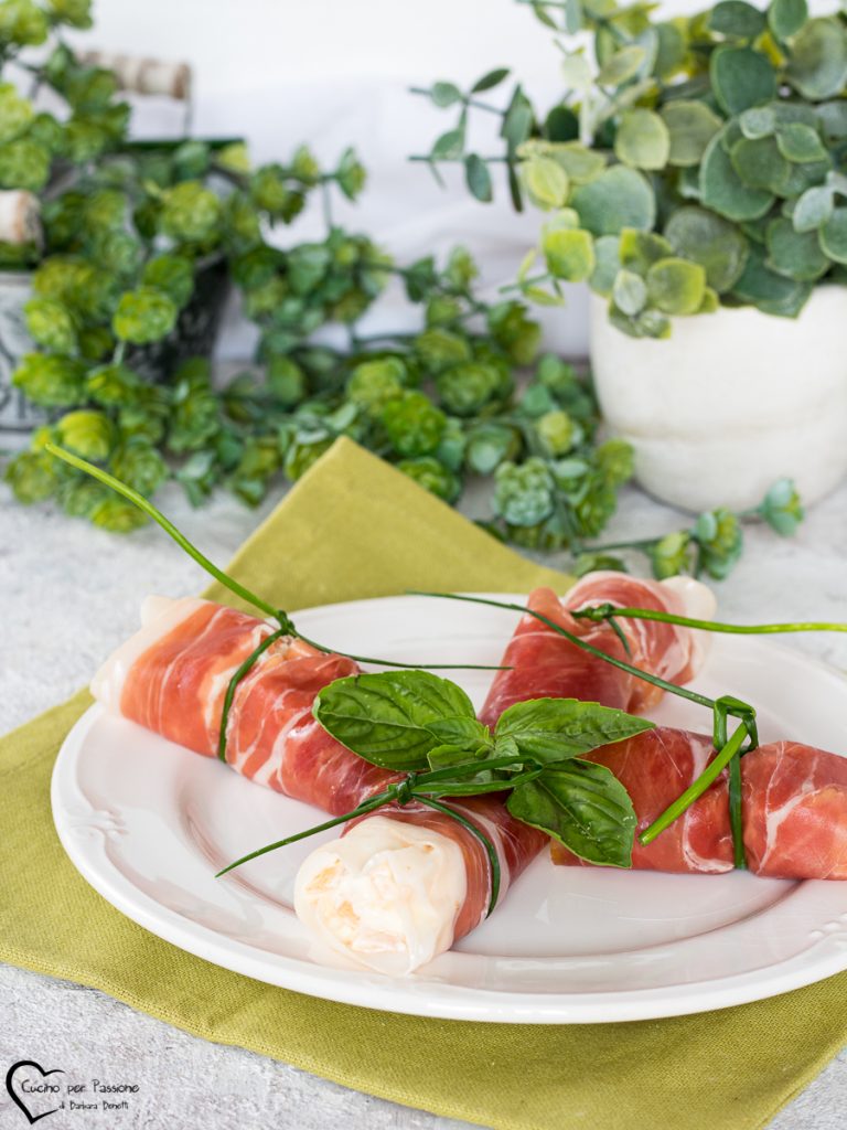 rollitos de jamón y melón