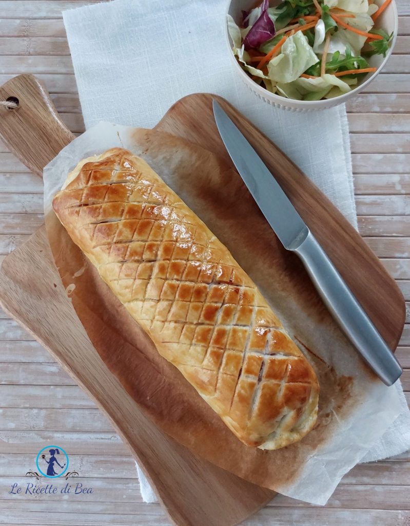 rollo de carne en hojaldre sin queso