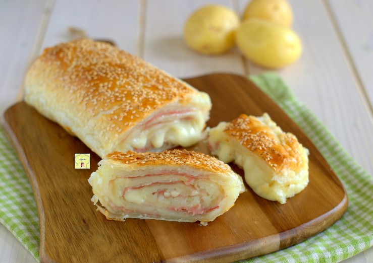 Rollo de patatas en costra