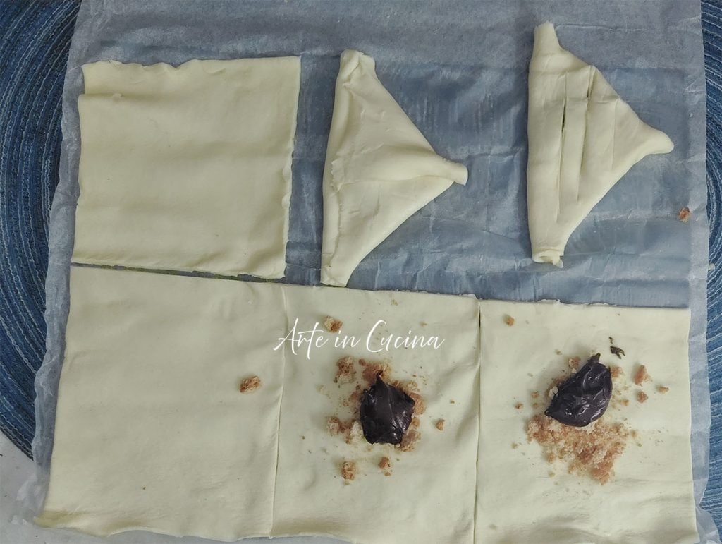 SFOGLIATELLE NUTELLA y AMARETTI 5 minutos