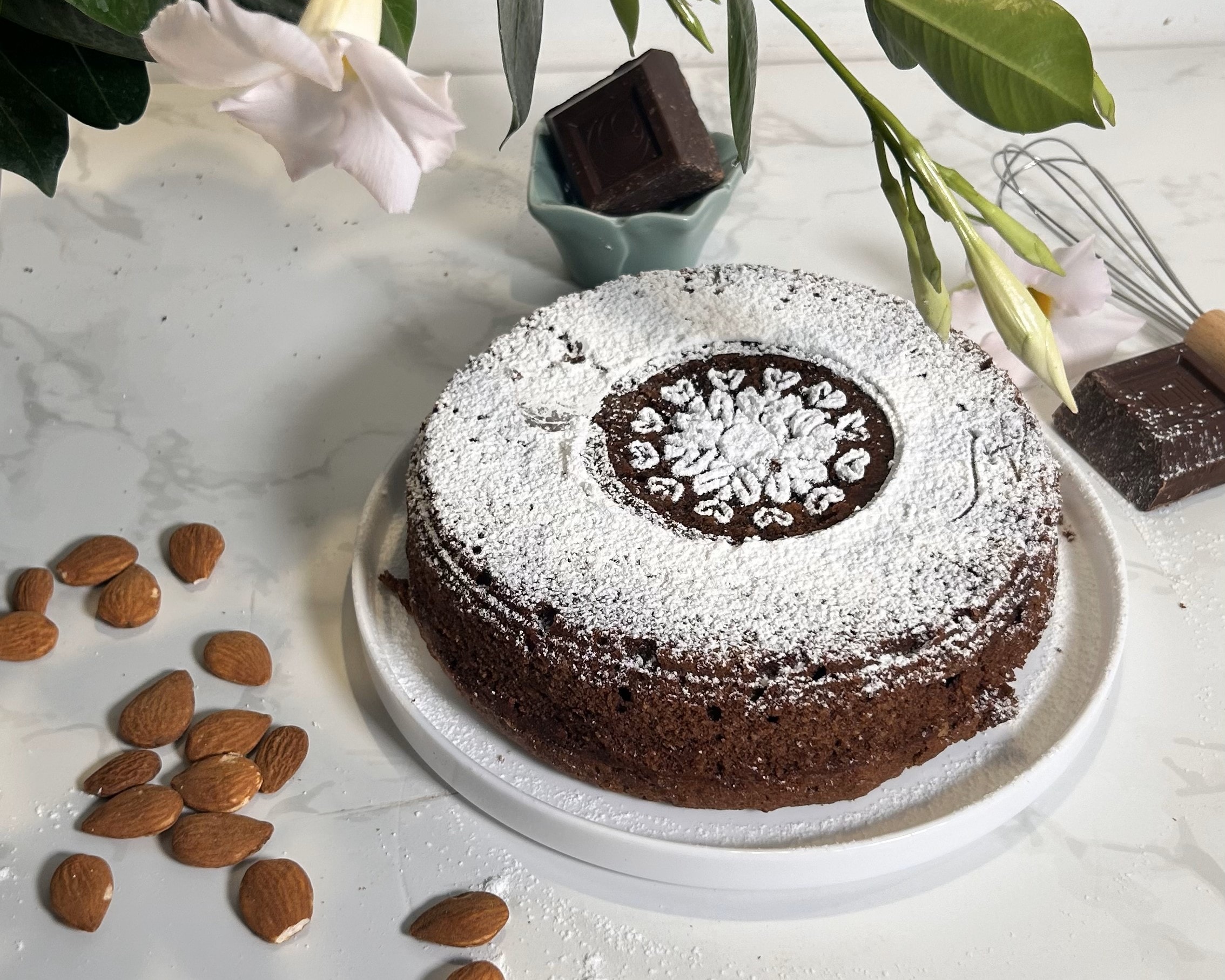 Tarta caprese (sin gluten)