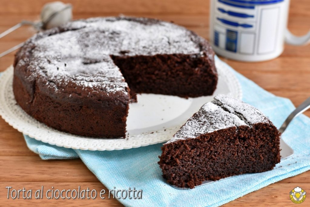 tarta de chocolate y ricotta que se derrite en la boca receta dulce suave y húmedo de cacao y ricotta sin gluten el chicco di mais