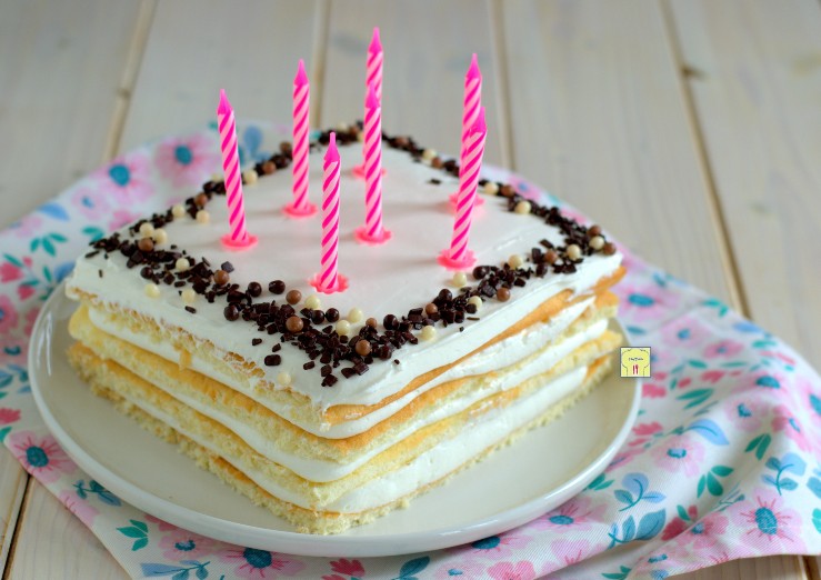 Tarta de cumpleaños rápida