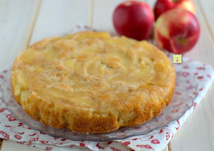 Tarta de manzana invertida