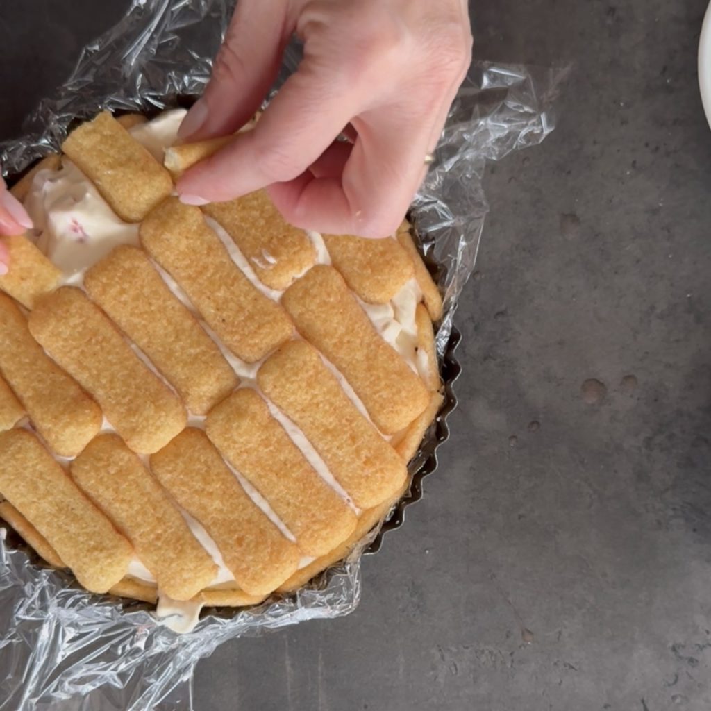 tarta fría de fresas