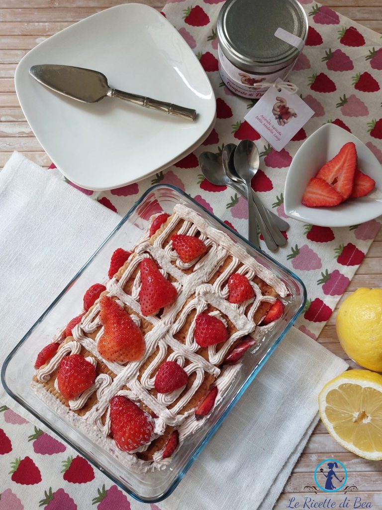 tiramisú con fresas