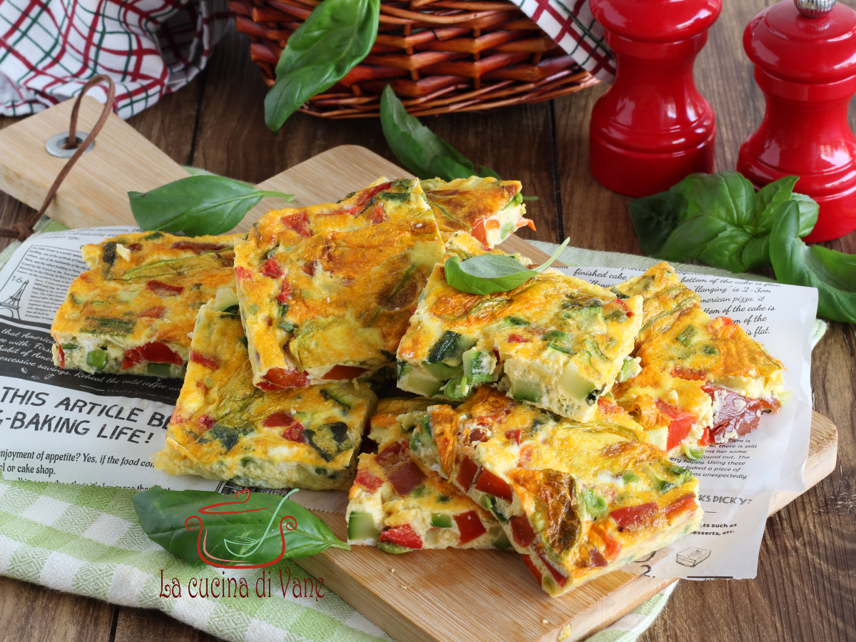Tortilla de verduras al horno