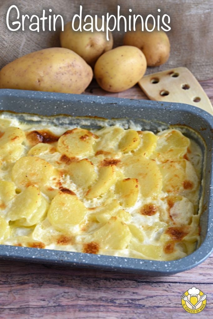 v_ gratin dauphinois o sformato di patate gratinate alla francese ricetta originale senza uova o formaggio il chicco di mais