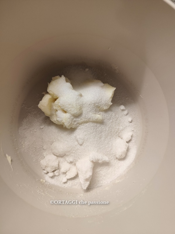 mantequilla y azúcar