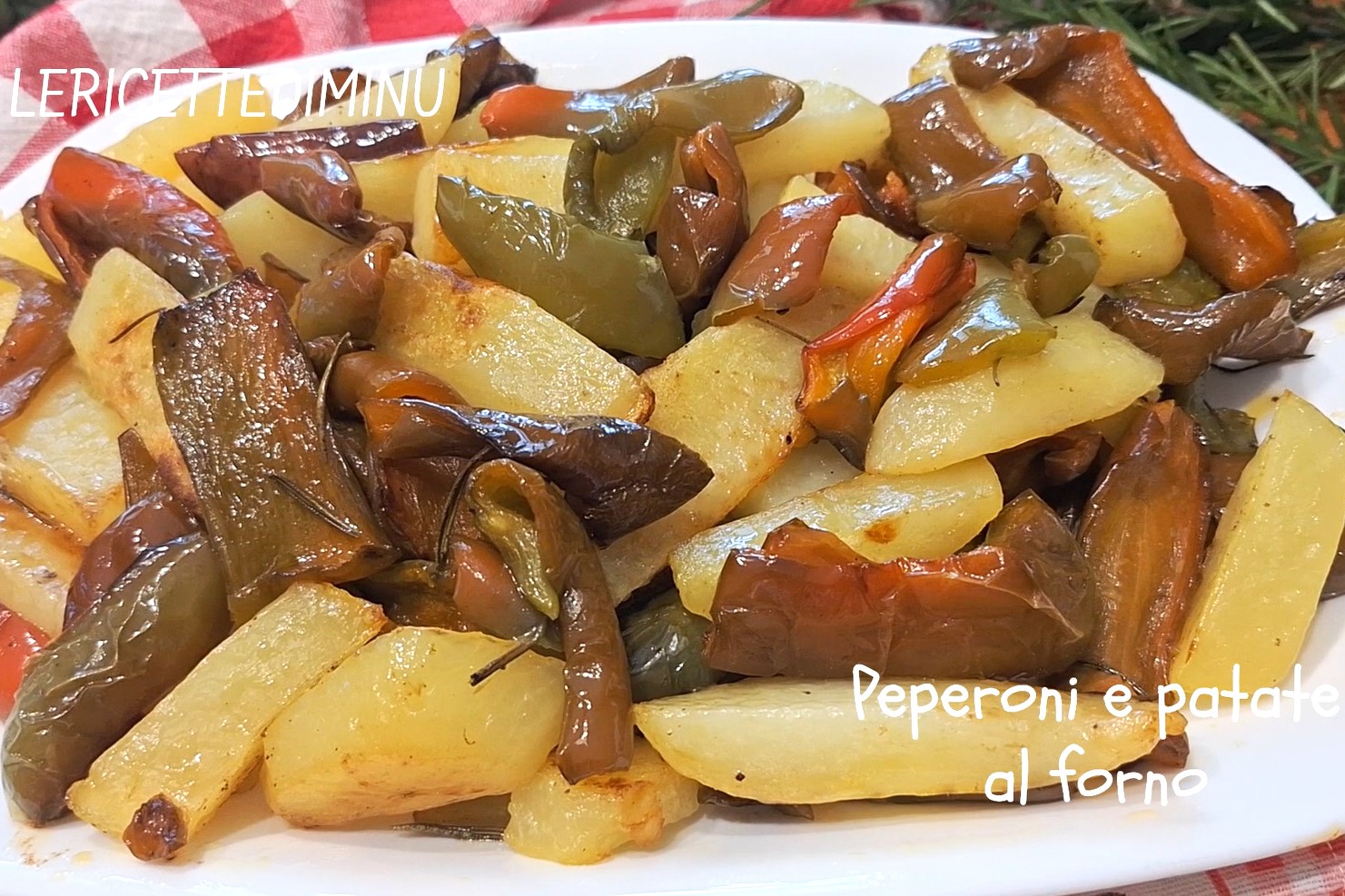 Pimientos y patatas al horno