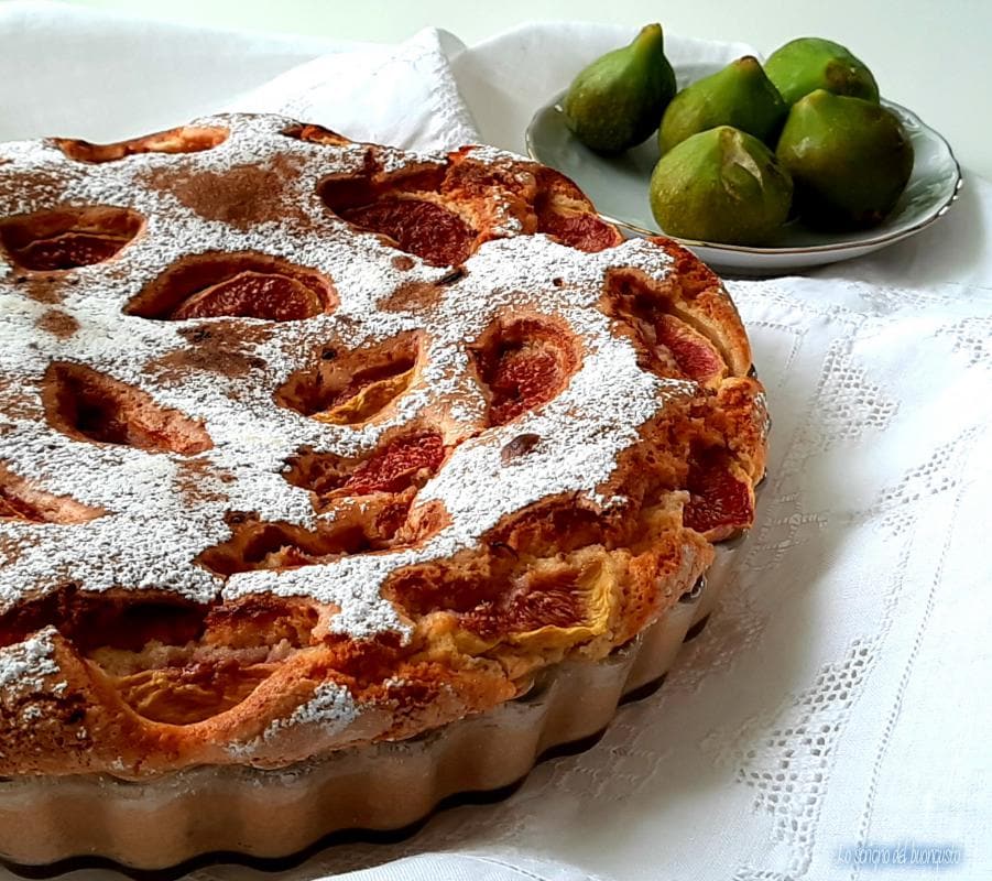 Tarta blanda de higos