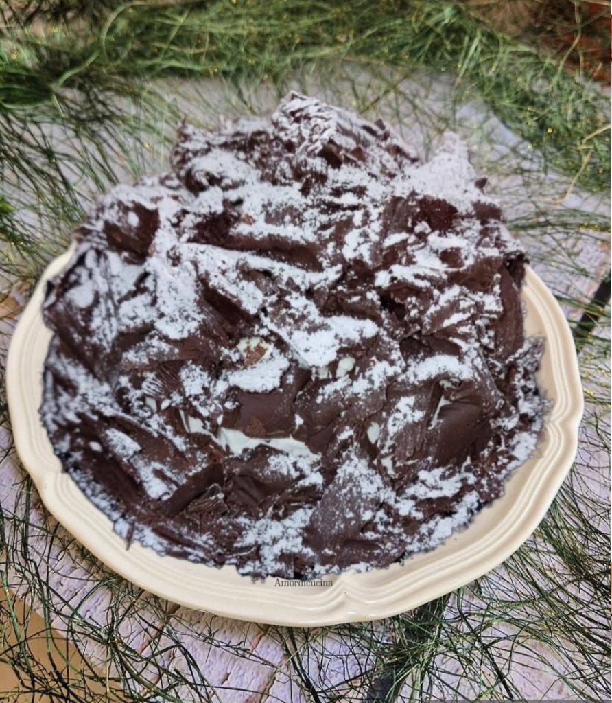 Profitterol blanco y negro al chocolate