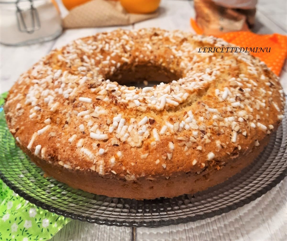 Rosquilla de naranja y almendras