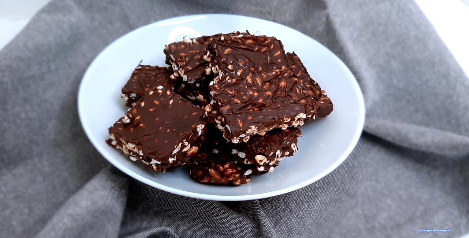 Barritas de chocolate y arroz inflado