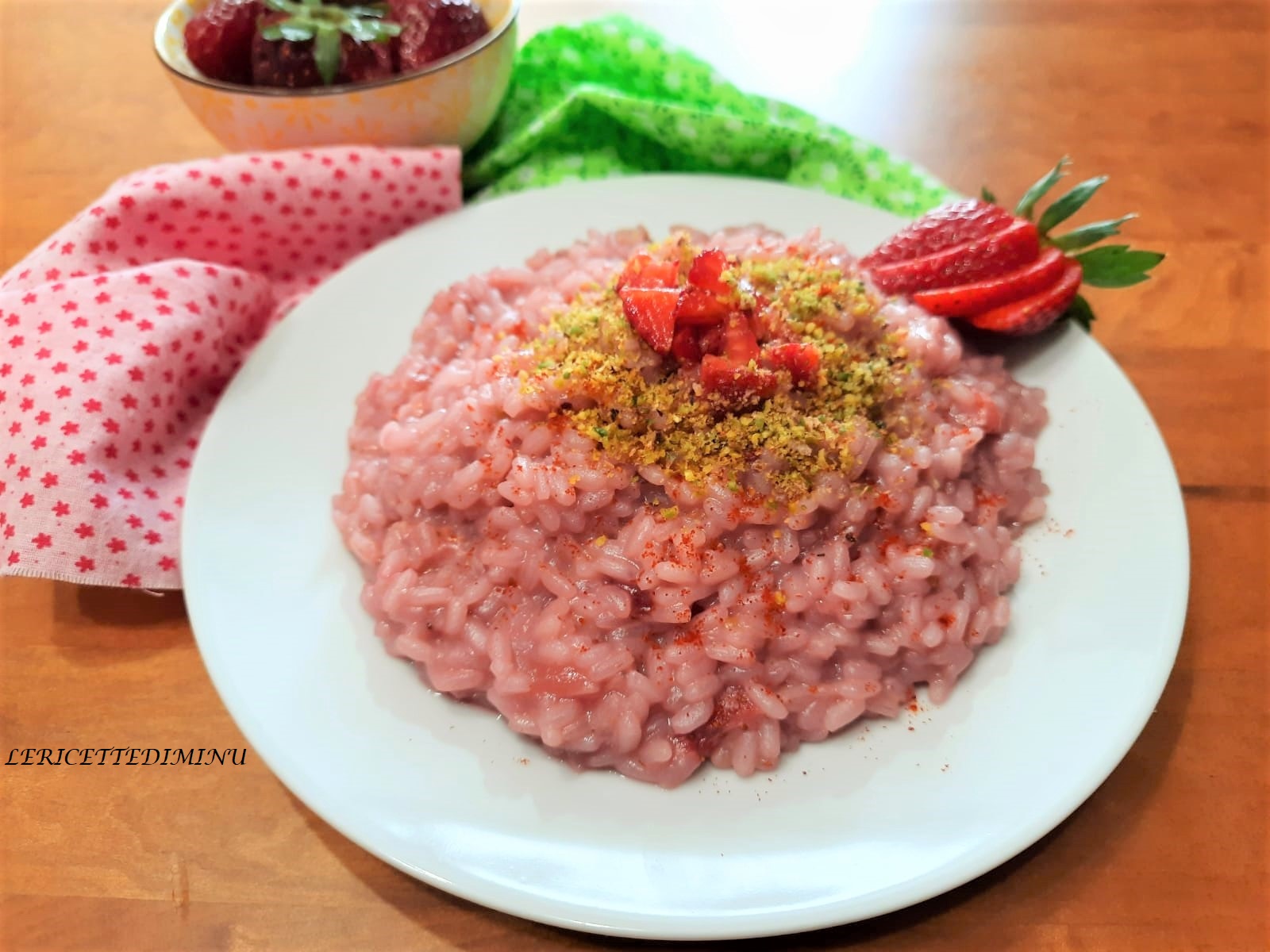 Receta risotto de primavera con fresas