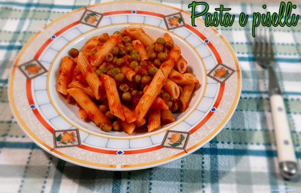 Pasta y guisantes