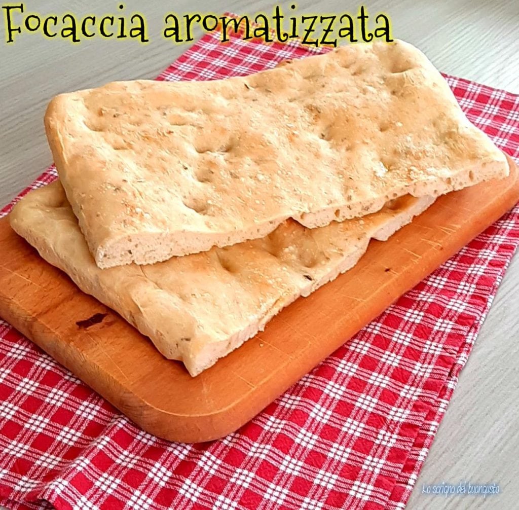 Focaccia aromatizada