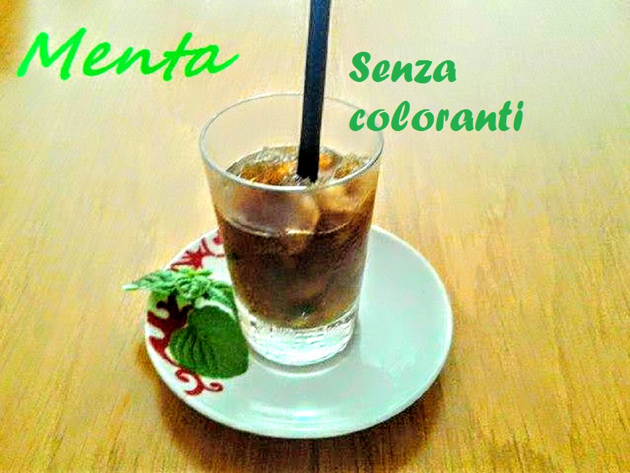 Jarabe de menta sin colorantes