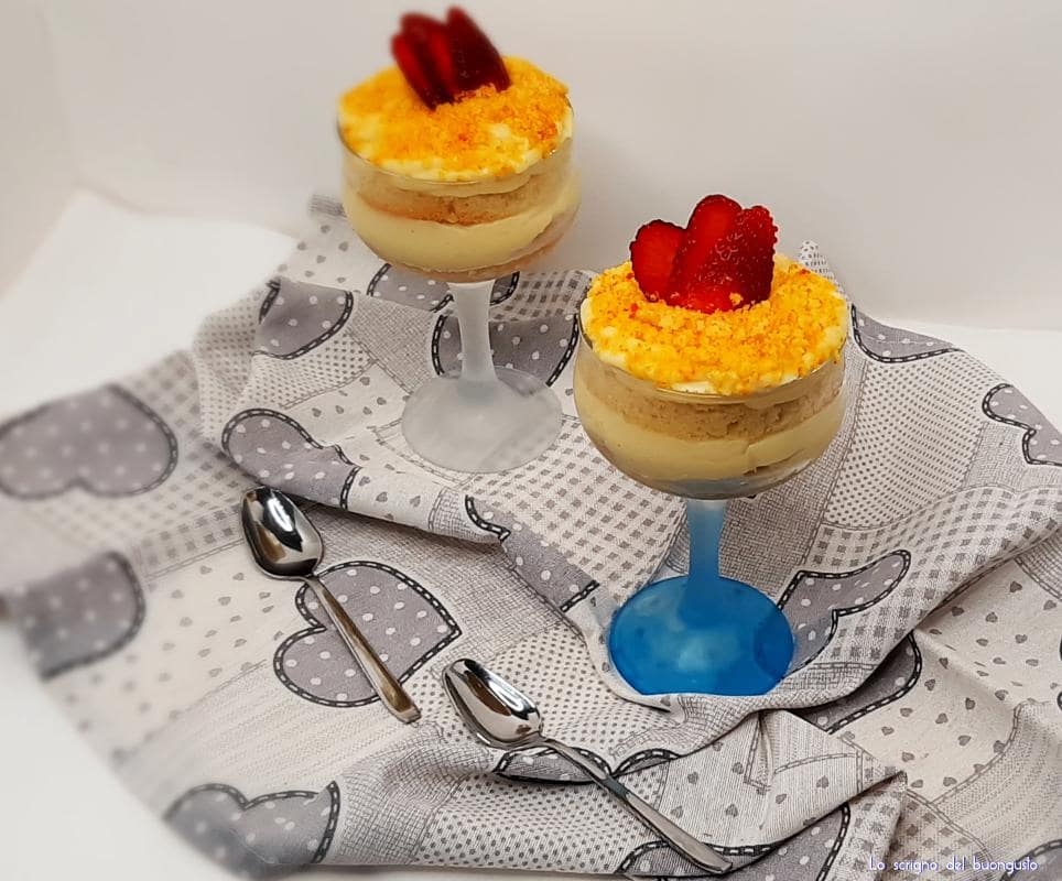 Postre mimosa en copa