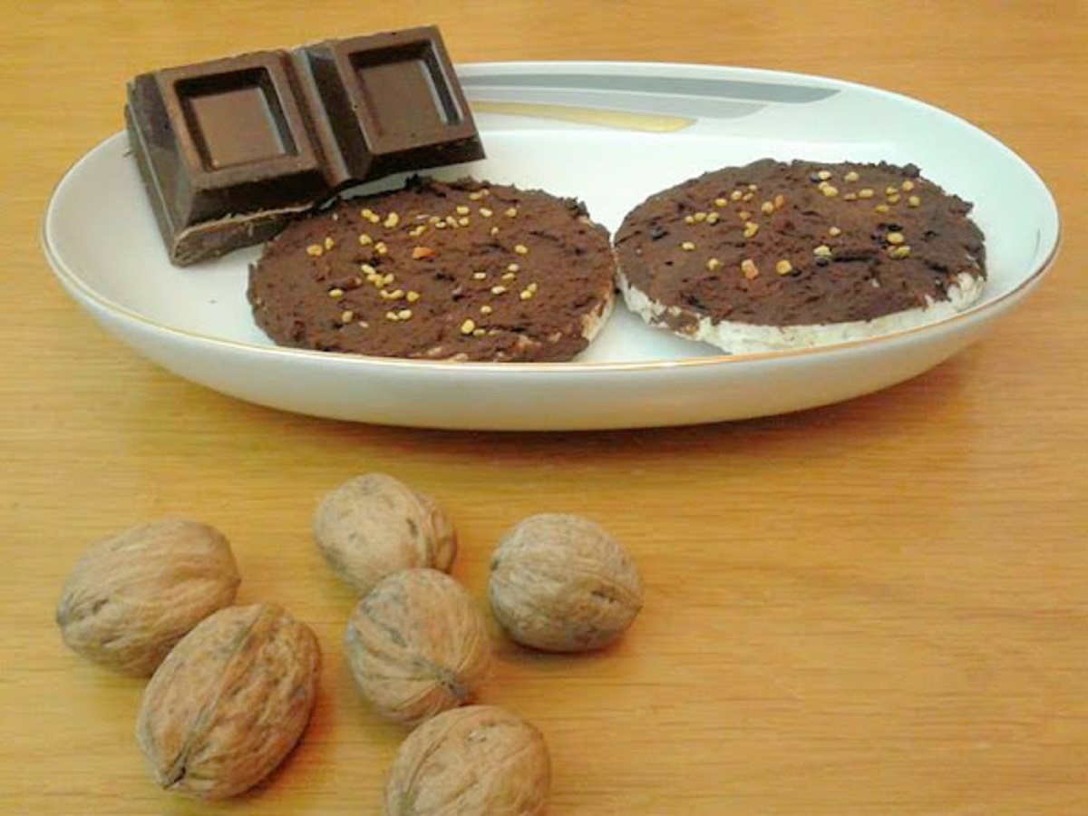 Tortitas de arroz con chocolate exprés