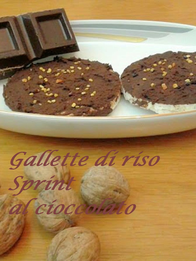 Tortitas de arroz con chocolate exprés