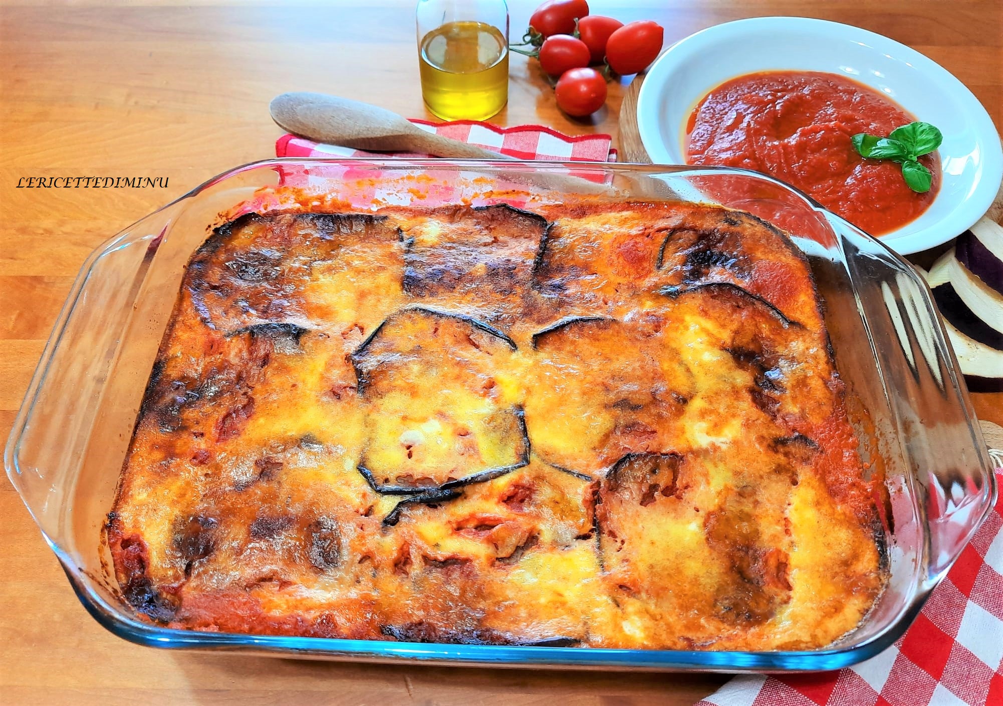 Parmigiana de berenjenas siciliana