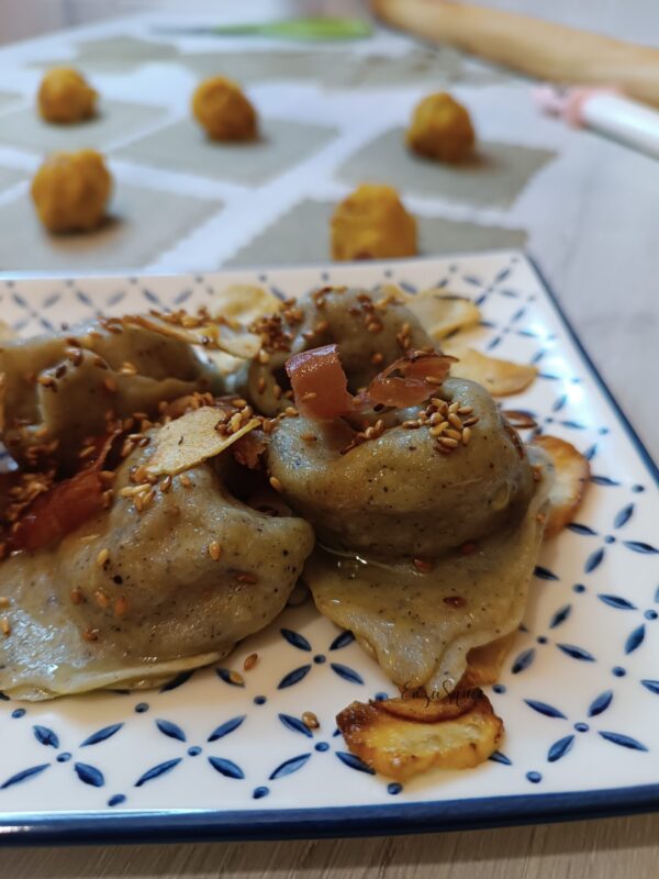 Cappellacci de calabaza y speck