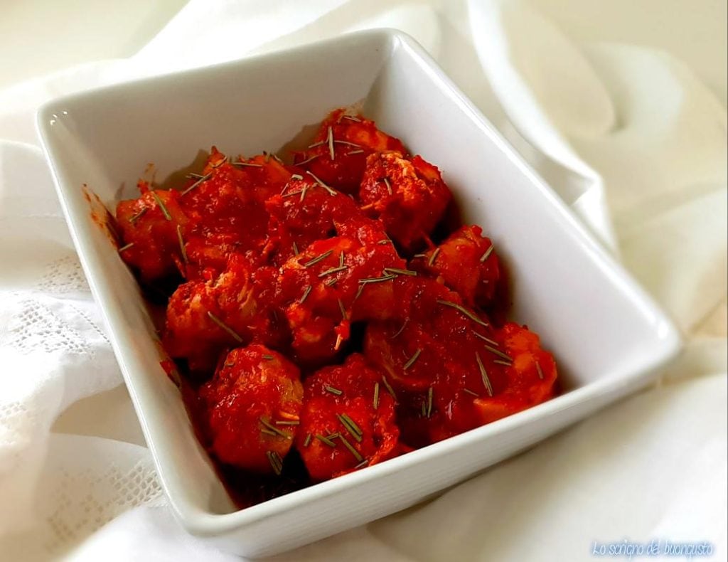 Rollitos de conejo a la cazadora