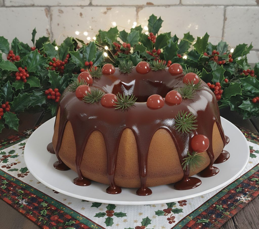 Bizcocho de Mascarpone cubierto de glaseado