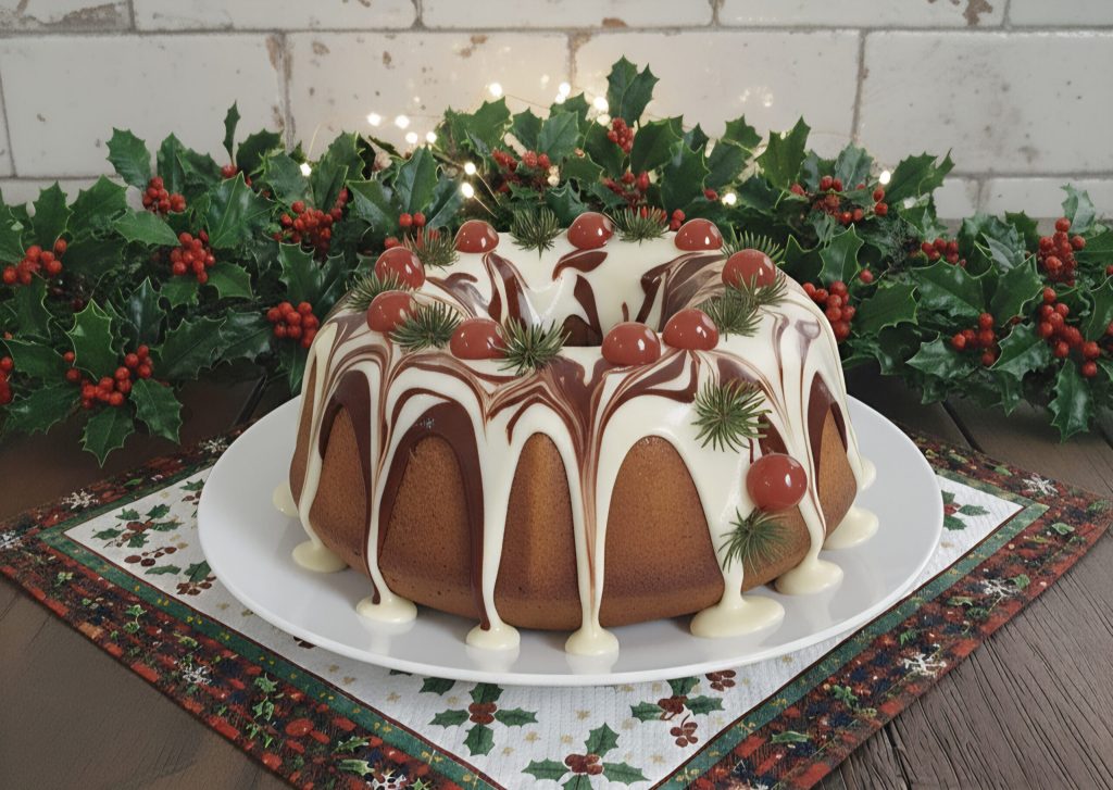 Bizcocho de Mascarpone cubierto de glaseado