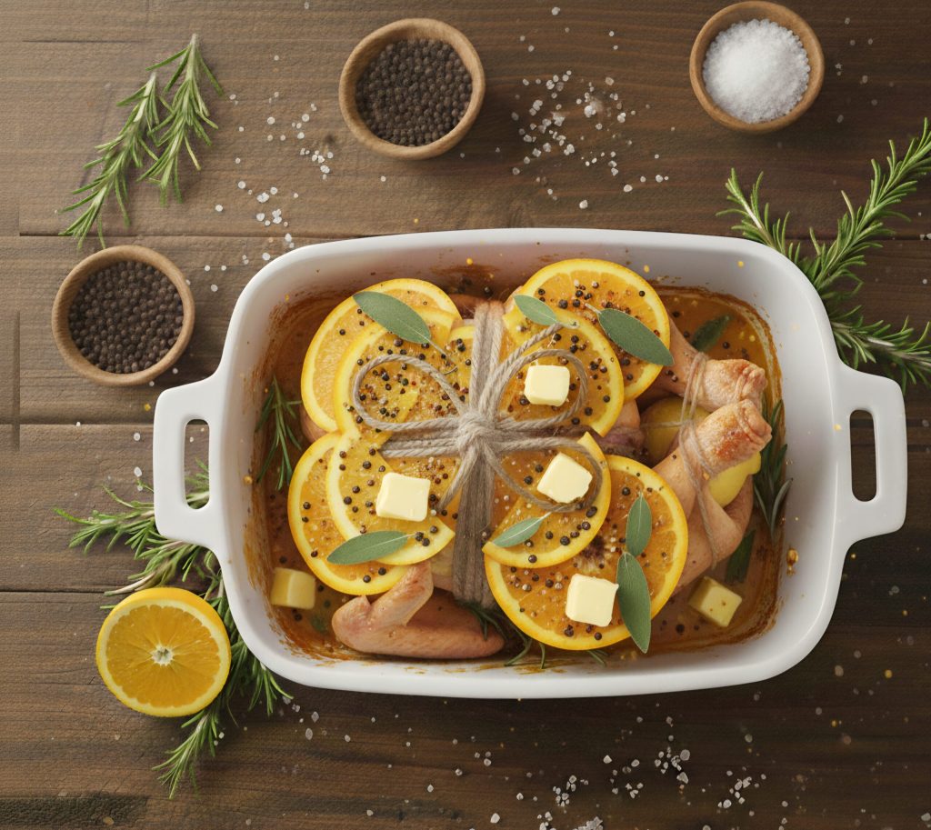 Cómo cocinar un pollo o un capón entero al horno