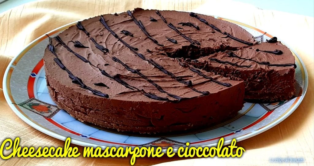 Cheesecake de mascarpone y chocolate