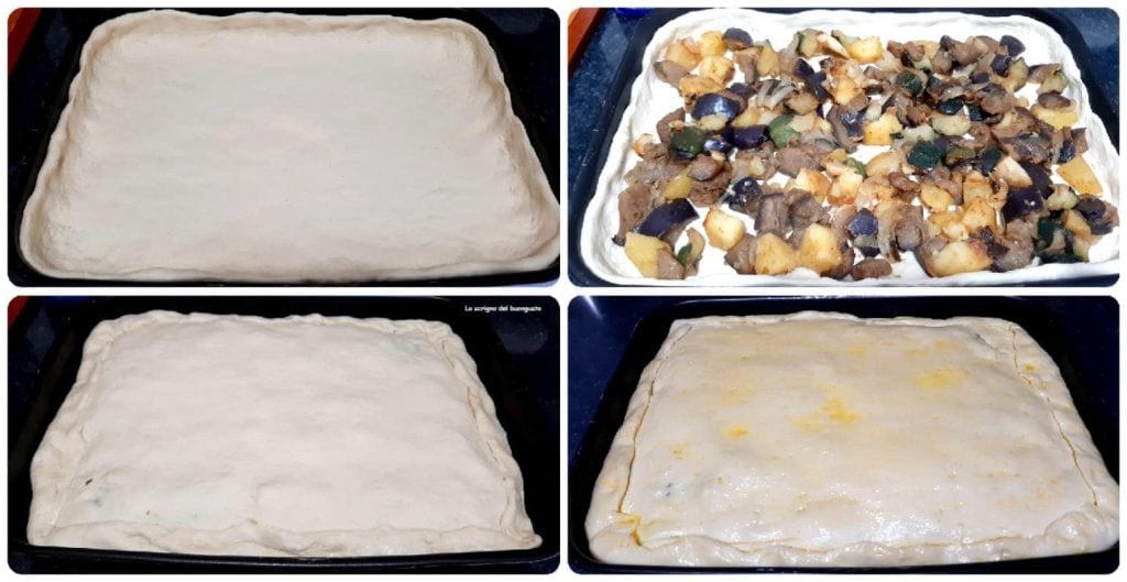 Tarta salada de verduras