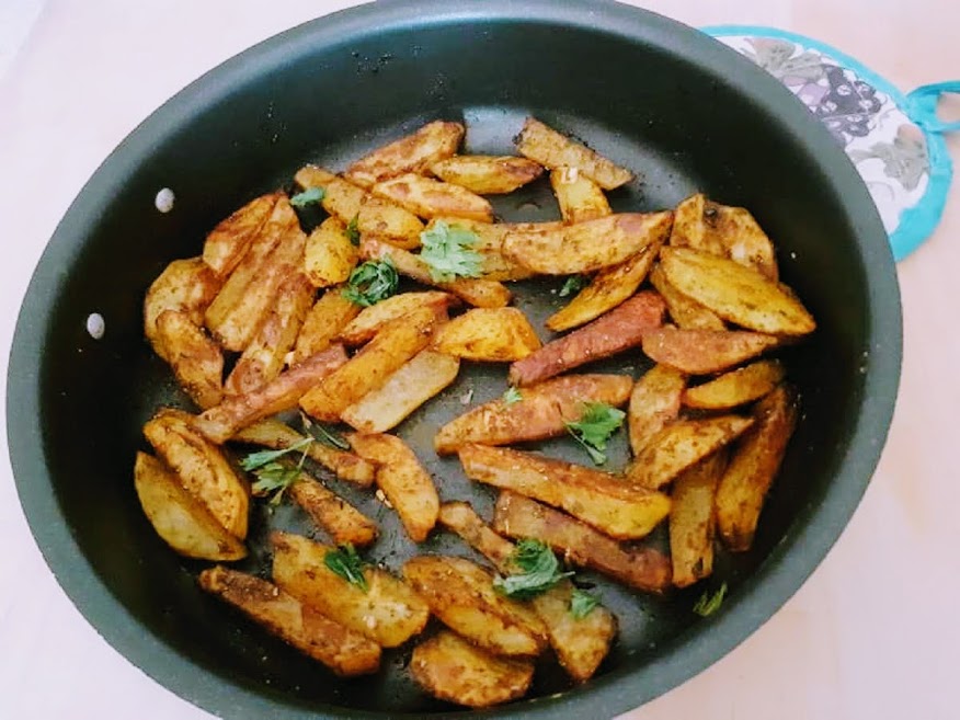 Chips de patatas al pimentón crujientes al horno