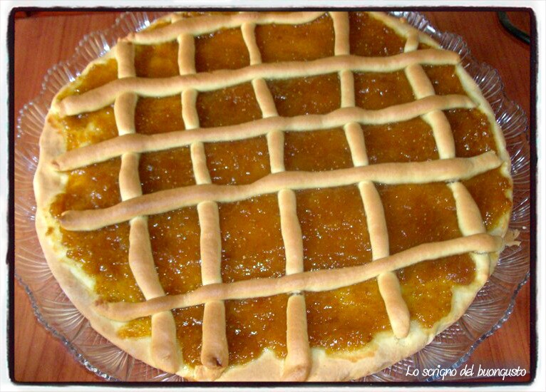 Tarta con mermelada de higos