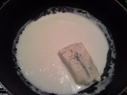 gorgonzola y leche
