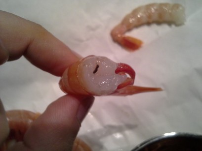 quitar intestino gambas