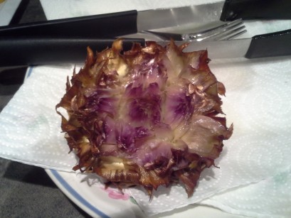 freír las alcachofas a la judía