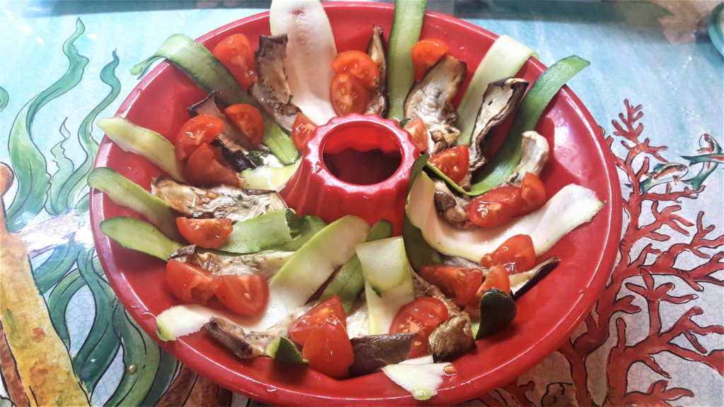 Aperitivo Corona de Navidad con Verduras