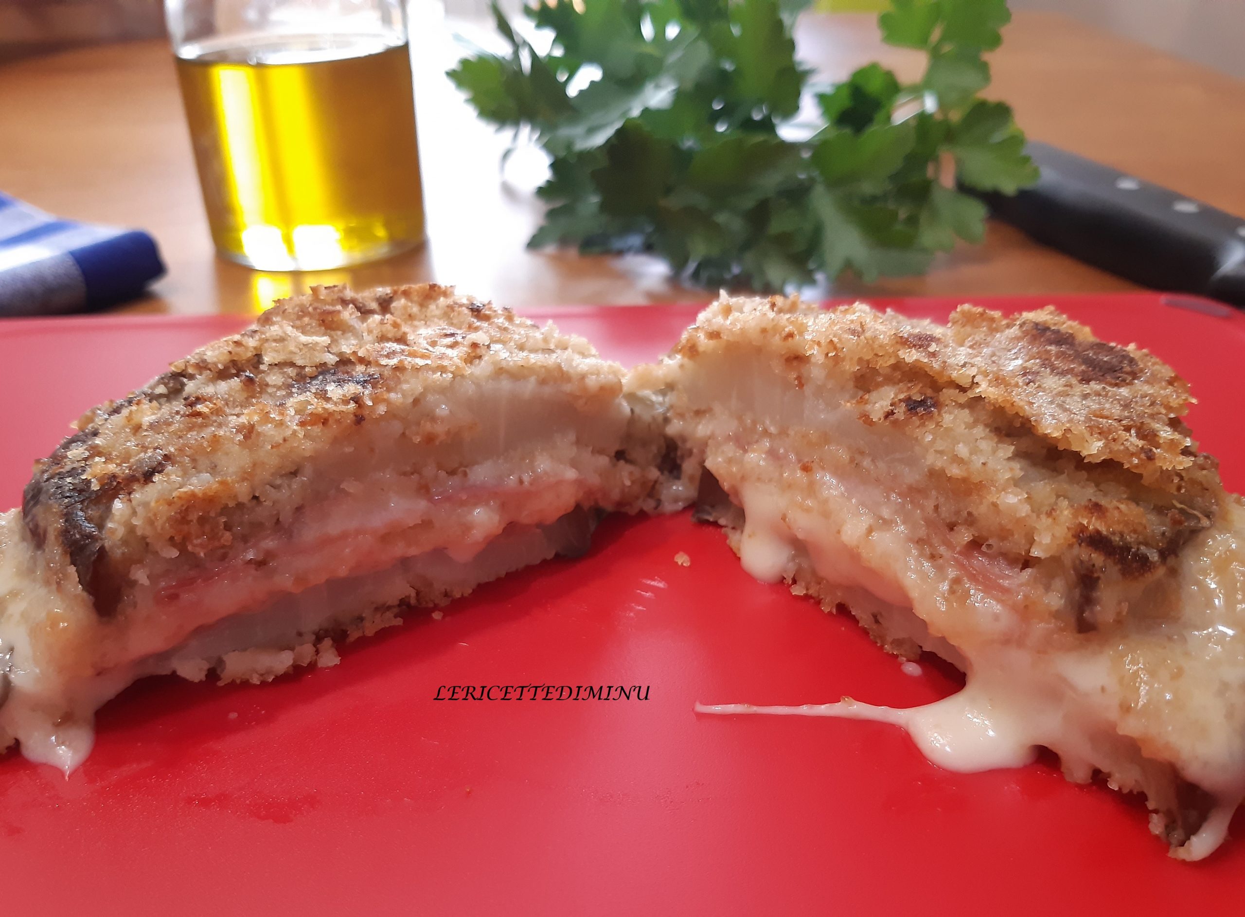 Filetes de berenjena rellenos ligeros