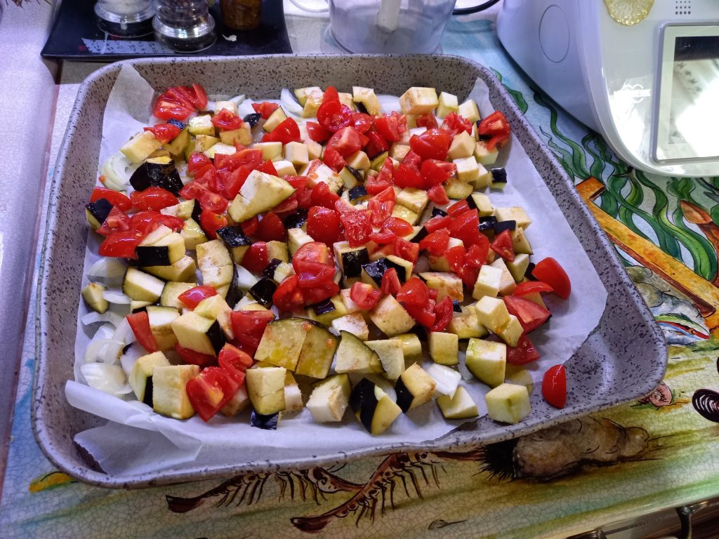 Berenjenas al funghetto receta dietética