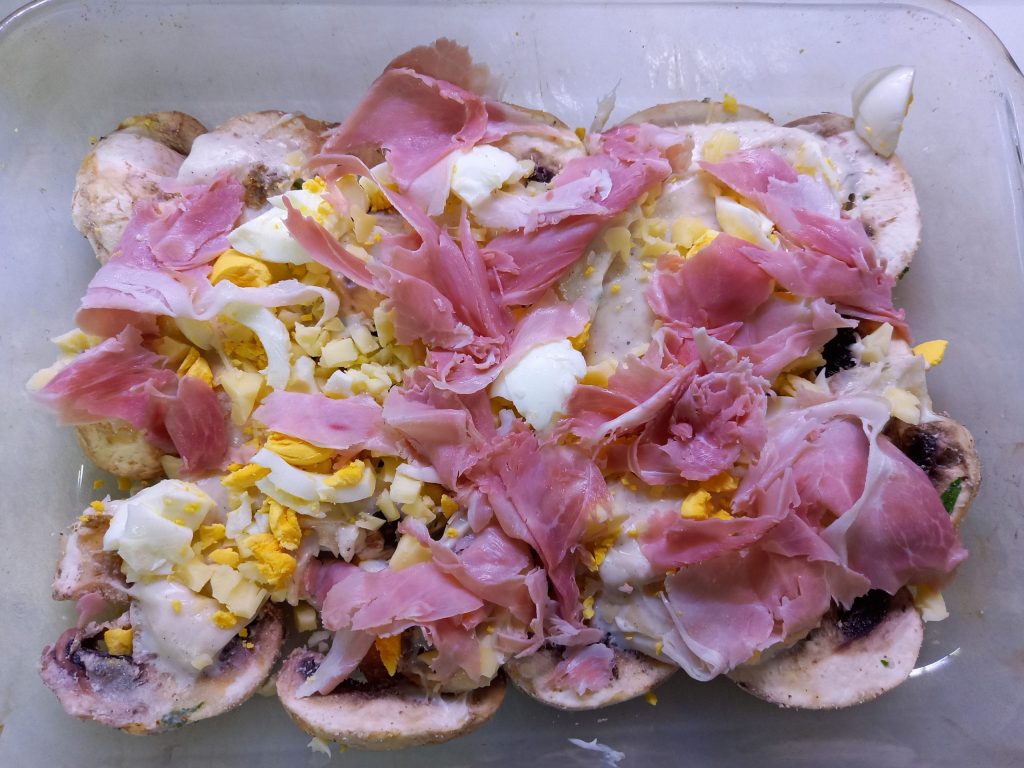 Milhojas de champiñones y ahumados