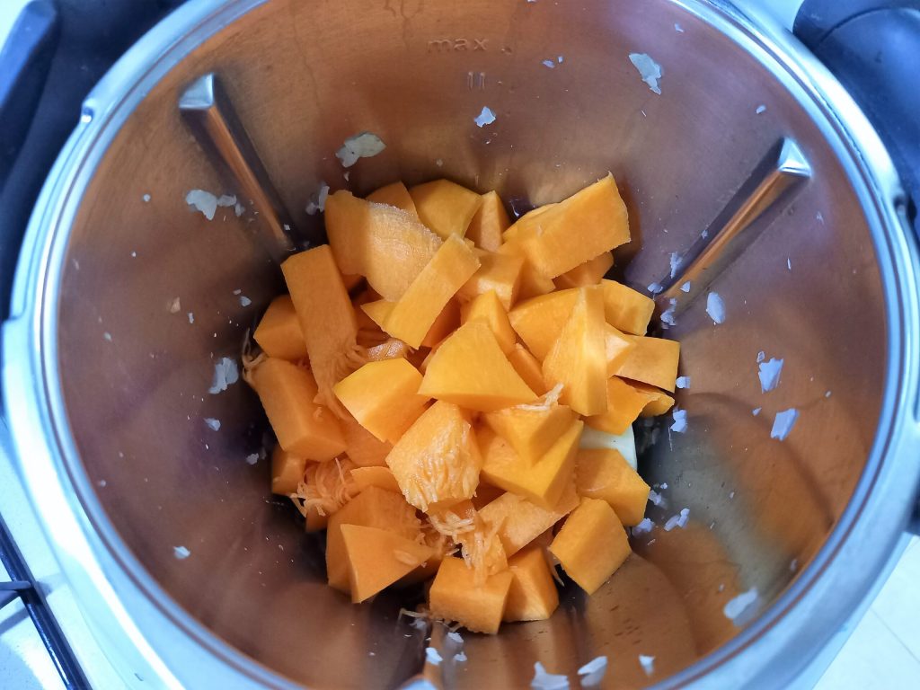 Crema de calabaza especiada a la naranja